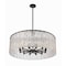 Z-Lite Glacier Chandelier, 12-Light, 32.5 In.W x 12 In.H, Matte Black/Clear 1943P32-MB - alternate 2